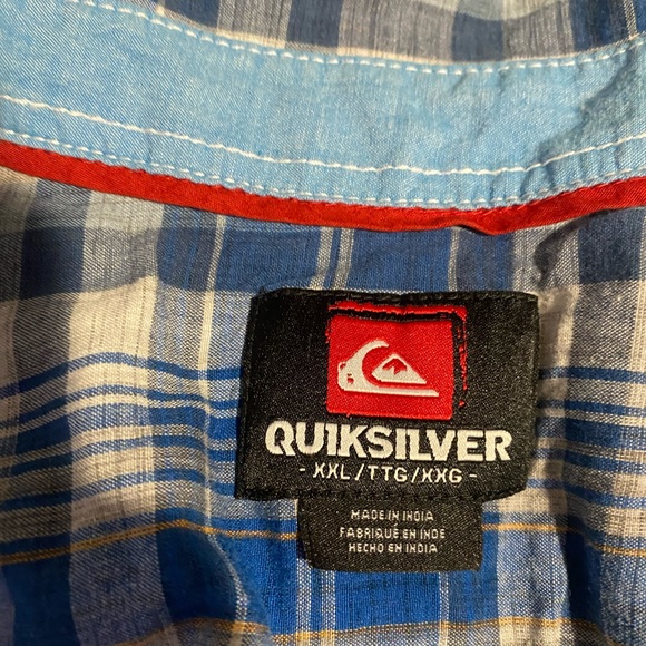 Quicksilver 2xl short sleeve button up - Picture 3 of 3